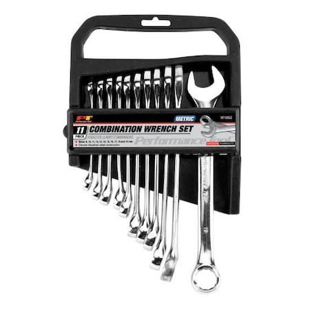 Performance Tool 11-Pc Full Polish Mm Wrench Set, W1062 W1062